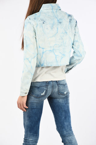 Denim Acid Washed WATER Crop Jacket