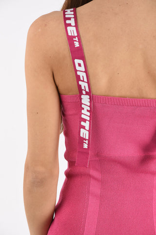 Logoed Shoulder Strap INDUSTRIAL Bodycon Dress