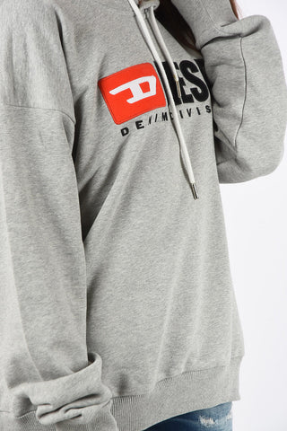 Felpa F-DIVISION-FL Ricamo Logo con Cappuccio