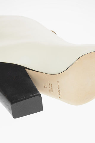 Leather BELGIUM Pull On Boots with Jewel Pin 10cm