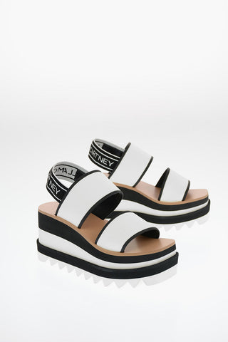Platform Sandals with Stretchy Strap 8cm