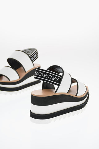 Platform Sandals with Stretchy Strap 8cm