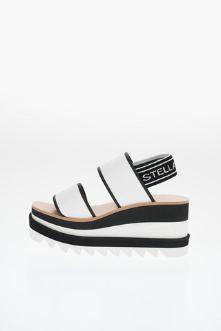 Platform Sandals with Stretchy Strap 8cm