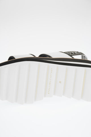 Platform Sandals with Stretchy Strap 8cm