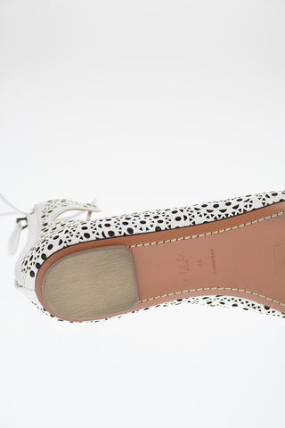 Openworked Leather Gladiator Sandals