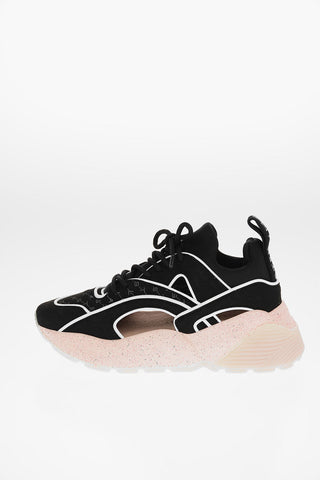 Sneakers in Tessuto Logato con Dettagli Cut Out