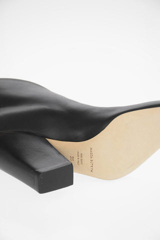 Leather BELGIUM Pull On Boots with Jewel Pin 10cm