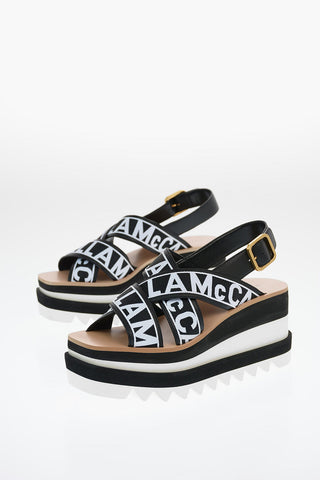 All Over Logo Platform Sandals 8cm