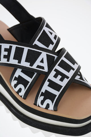 All Over Logo Platform Sandals 8cm