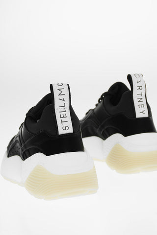 Faux Leather Pull On Sneakers