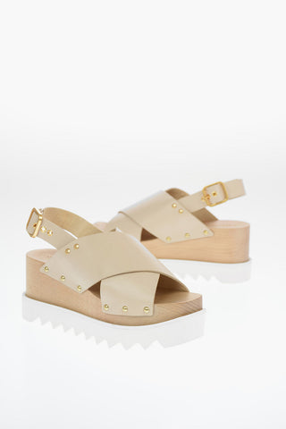Wood Platform PERCY Sandals 7cm