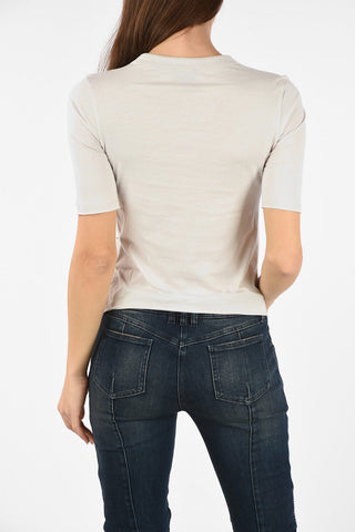 T-shirt con Applicazioni Gioiello
