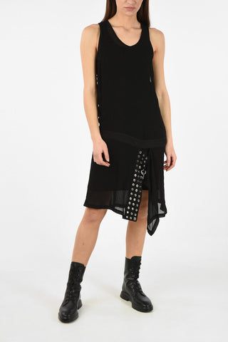 Vestito Asimmetrico D-LENYNE-ALE al Ginocchio con Sottoveste