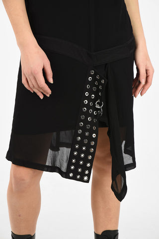 Vestito Asimmetrico D-LENYNE-ALE al Ginocchio con Sottoveste