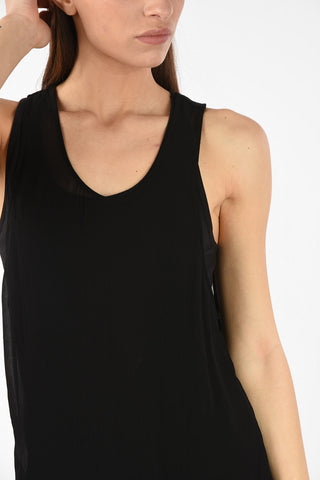 Vestito Asimmetrico D-LENYNE-ALE al Ginocchio con Sottoveste