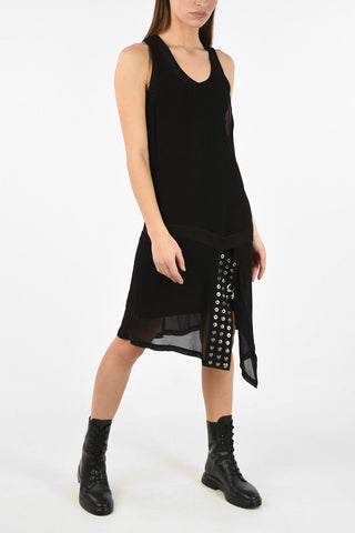 Vestito Asimmetrico D-LENYNE-ALE al Ginocchio con Sottoveste