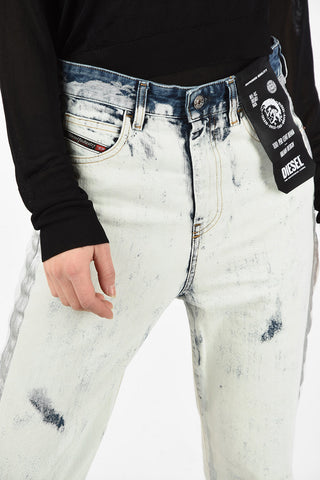 High Waist Vintage Effect D-EISELLE-SP Bleached Jeans L30 l30