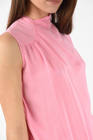 MM6 Silk Top with Bow