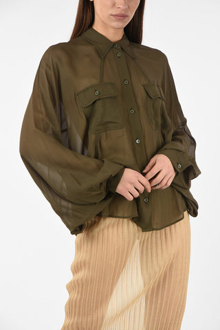 MM6 Camicia Oversize Sheer