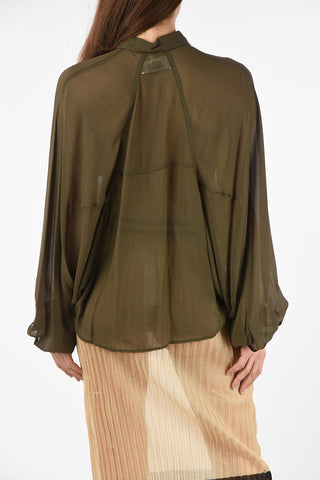 MM6 Camicia Oversize Sheer