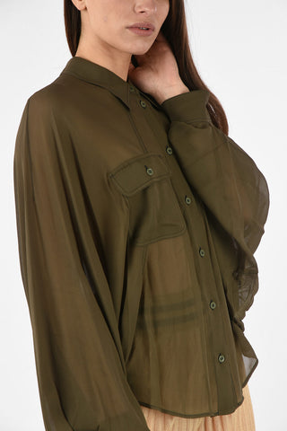 MM6 Camicia Oversize Sheer