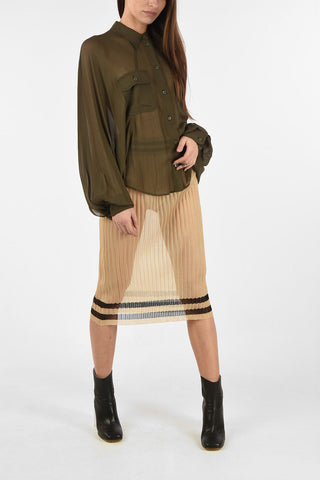 MM6 Camicia Oversize Sheer
