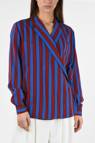 MM4 Camicia Wrap a Righe
