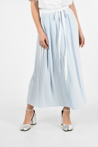 MM6 Accordion Maxi skirt with Side Zip Closure