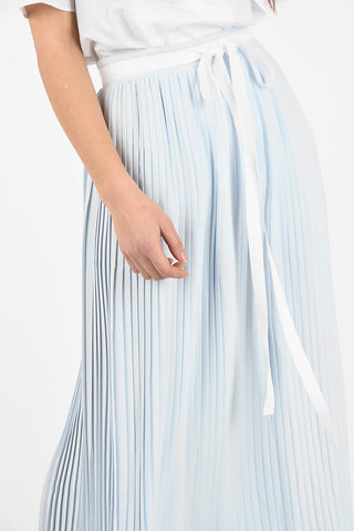 MM6 Accordion Maxi skirt with Side Zip Closure