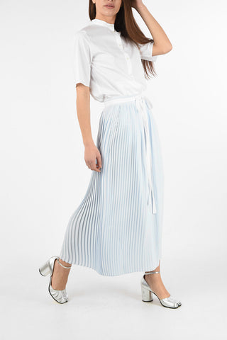 MM6 Accordion Maxi skirt with Side Zip Closure