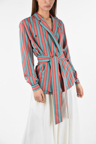 MM4 Striped Wrap Shirt