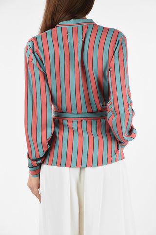 MM4 Striped Wrap Shirt