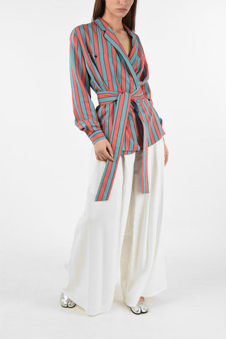 MM4 Striped Wrap Shirt