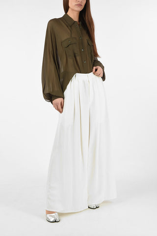 MM6 Double Pleats Palazzo Pants