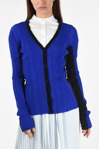 MM6 Ribbed Lurex Cardigan
