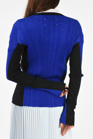 MM6 Ribbed Lurex Cardigan