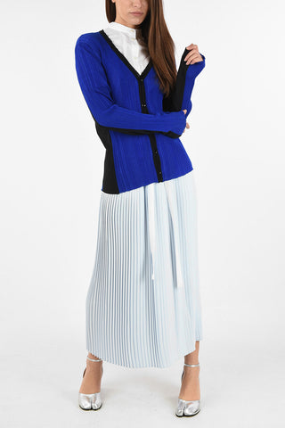 MM6 Ribbed Lurex Cardigan