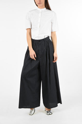 MM6 Pinstriped Double Pleats Harem Pants