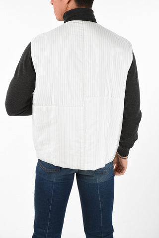 Padded Pencil Striped Vest