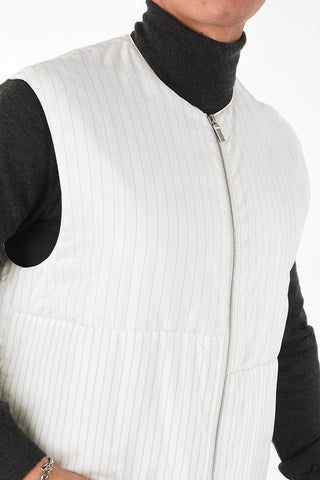 Padded Pencil Striped Vest