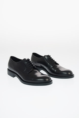 Brushed Leather Derby Shoes
