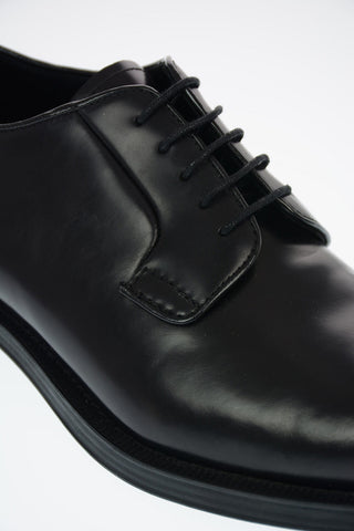 Brushed Leather Derby Shoes