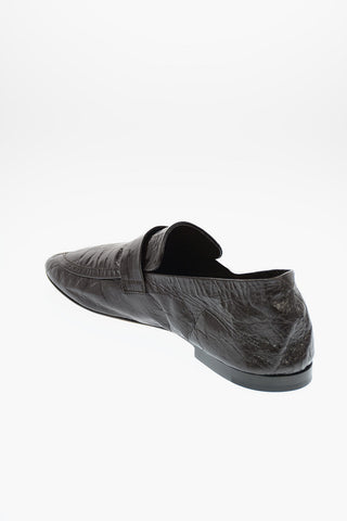 Brushed Leather Bit loafers