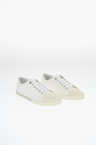Leather and Canvas BLANK Sneakers