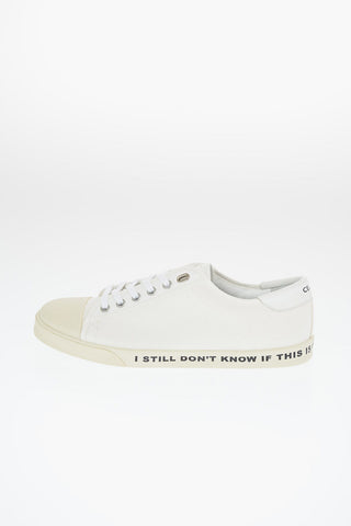 Leather and Canvas BLANK Sneakers