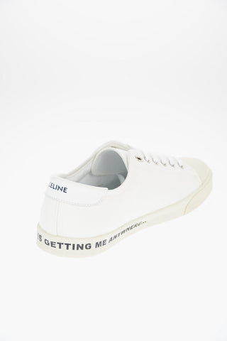 Leather and Canvas BLANK Sneakers