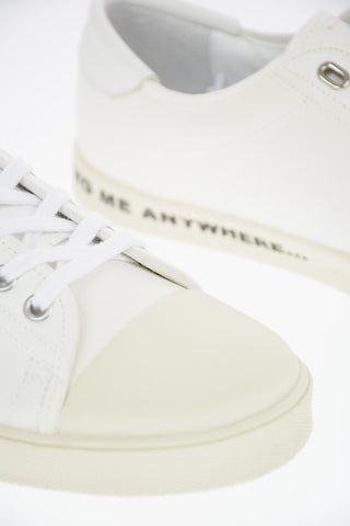 Leather and Canvas BLANK Sneakers