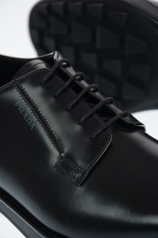 Brushed Leather Derby Shoes