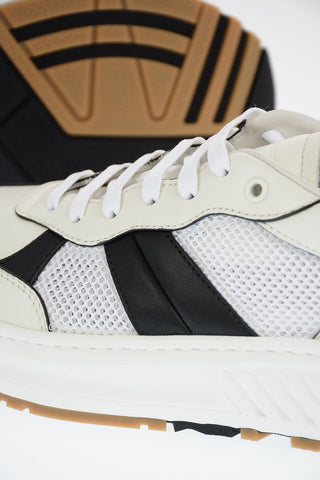 Leather SPEEDSTER Sneakers with Mesh Details