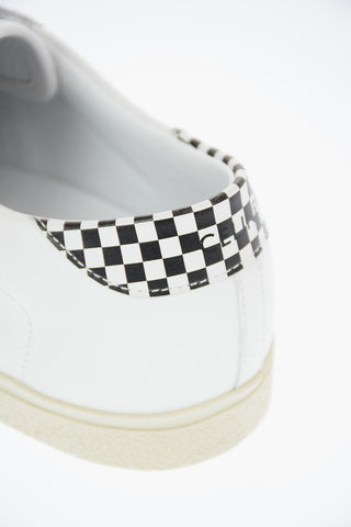 Leather TRIOMPHE Sneakers with Ponyskin Details